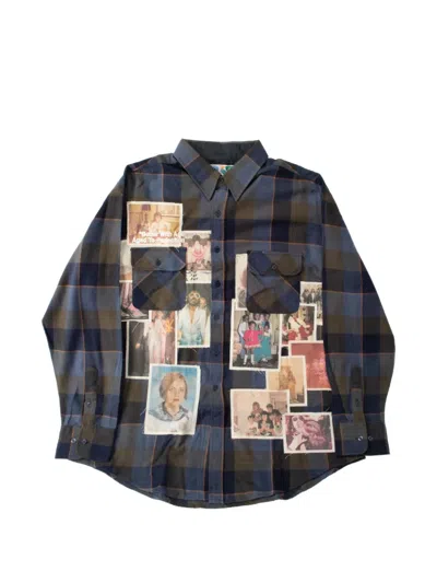Better With Age Menage Patchwork-flannel Shirt In Multi