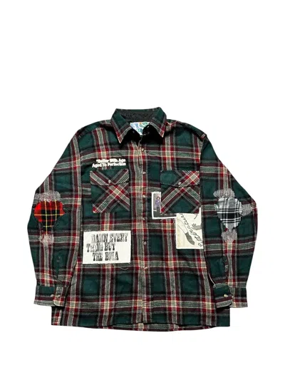 Better With Age Muir Repair Patchwork Flannel Shirt In Multi