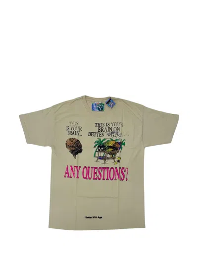 Better With Age Mush Graphic-print T-shirt In Neutral
