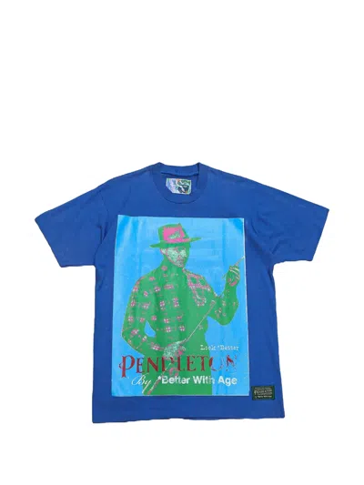 Better With Age Novel Graphic-print T-shirt In Blue