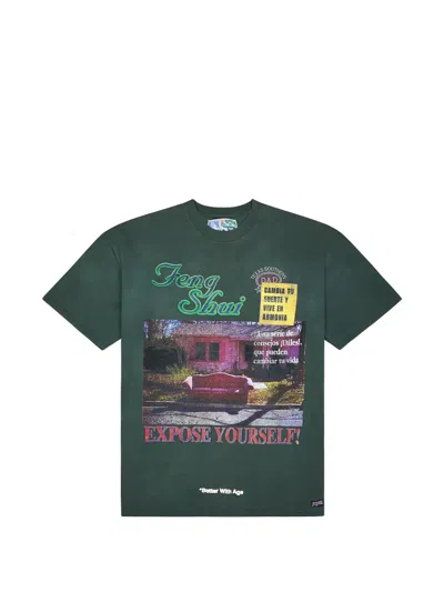 Better With Age Olive Graphic T-shirt In Green