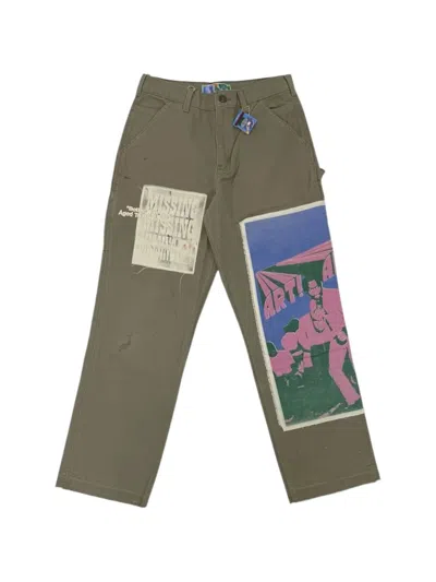 Better With Age Patch-detail Cargo Pants In Green