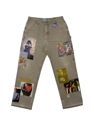 Better With Age Patch-detailing Distressed-effect Jeans In Gray
