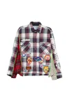 Better With Age Patchwork Check-print Shirt In Multi
