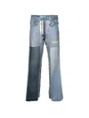 Better With Age Patchwork Jeans In Blue