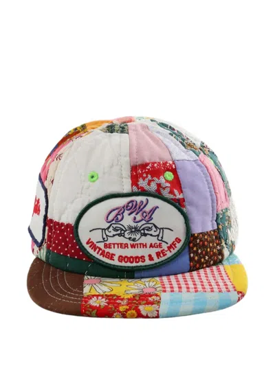 Better With Age Patchwork Quilted Baseball Cap In Gray