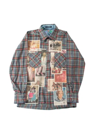 Better With Age Patchwork-check Shirt In Multi