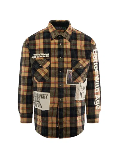 Better With Age Patchwork-design Shirt In Multi