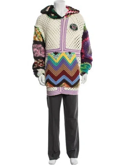 Pre-owned Better With Age Patterned Crew Neck Pullover In Multicolor