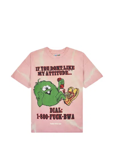 Better With Age Pink Washed Graphic T-shirt