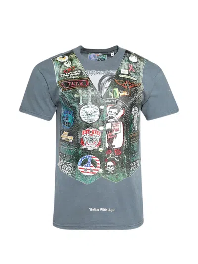 Better With Age Printed Graphic T-shirt In Blue