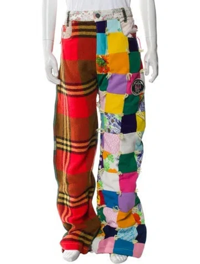 Pre-owned Better With Age Printed Pants W/ Tags In Green