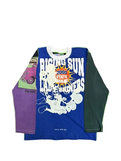 Better With Age Reversible Graphic-print T-shirt In Blue