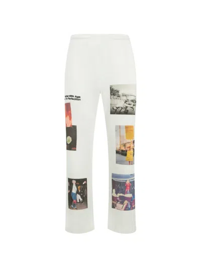 Better With Age Ricky Waffle-knit Trousers In White