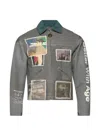 Better With Age Scandal Reconstructed Patchwork Jacket In Gray