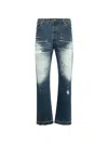 Better With Age Sherry Bleached-effect Jeans In Blue