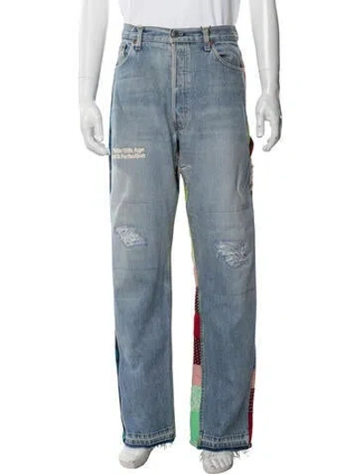 Pre-owned Better With Age Straight-leg Jeans W/ Tags In Blue