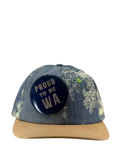 Better With Age Teresa Deconstructed Denim Cap In Blue