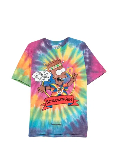 Better With Age Tie-dye Graphic-print T-shirt In Multi