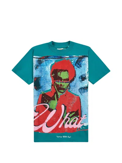 Better With Age Wha? Graphic-print T-shirt In Green