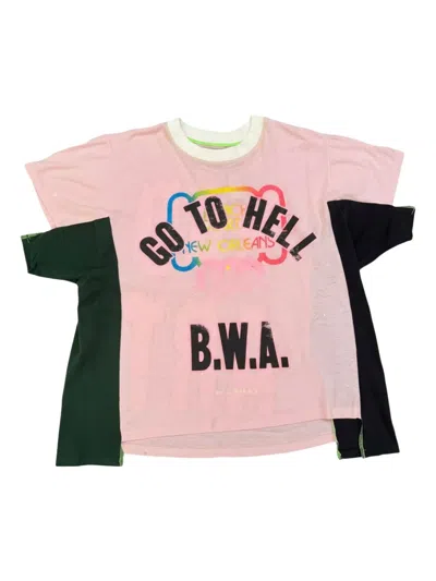 Better With Age Wrong Panelled T-shirt In Pink
