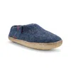 Betterfelt Blue Men's Classic Shoe - Navy With Natural Crepe Rubber Sole In Blue
