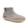 Betterfelt Men's Classic Boot - Grey With Natural Crepe Rubber Sole In Grey