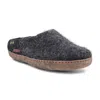 Betterfelt Men's Classic Slipper - Black With Suede Sole In Black