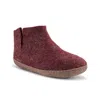 Betterfelt Red Women's Classic Boot - Burgundy With Suede Sole In Red