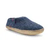Betterfelt Women's Classic Shoe - Blue With Natural Crepe Rubber Sole In Blue