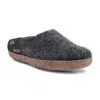 Betterfelt Women's Classic Slipper - Black With Suede Sole In Black
