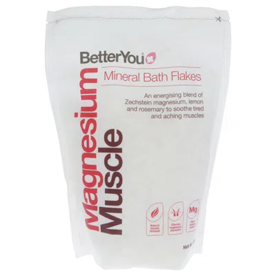 Betteryou Magnesium Muscle By  For Unisex - 35.2 oz Bath Salt In White