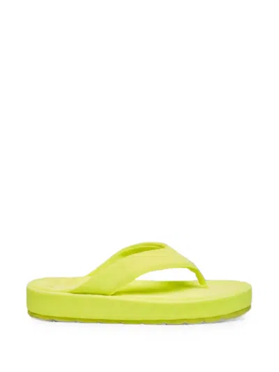 Bettina Vermillon Anastasia Platform Flip-flops In Yellow