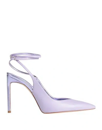 Bettina Vermillon Woman Pumps Lilac Size 8 Rubber, Leather In Purple