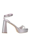 Bettina Vermillon Babsy 110 Mm Sandals In Purple