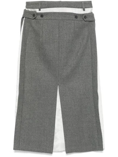 Bettter Andes Midi Skirt In Grey