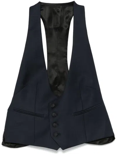 Bettter Black Nan Waistcoat In Blue