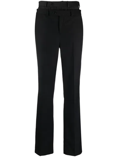 Bettter Double-waistband Trousers In Black