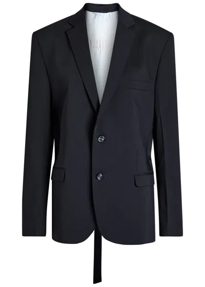 Bettter Ellis Panelled Wool-blend Blazer In Blue