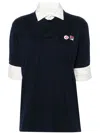 Bettter Logo-embroidered Layered Polo Shirt In Blue