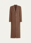 Bettter Long Removable Wool Suit Coat In Camel