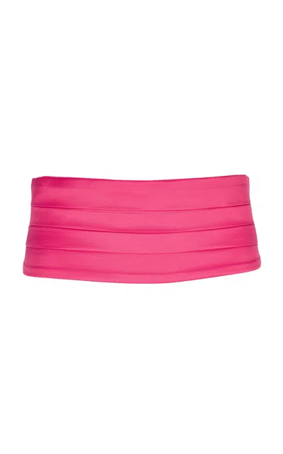 Bettter Satin Cummerbund Belt In Pink
