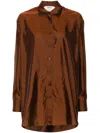 Bettter X Zegna Loose Shirt - Women's - Cupro In Brown