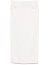 Bettter Upside-down Midi Skirt In White