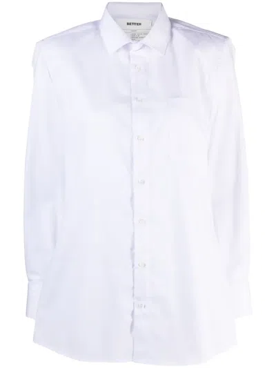 Bettter Hemd Mit Cut-outs In White