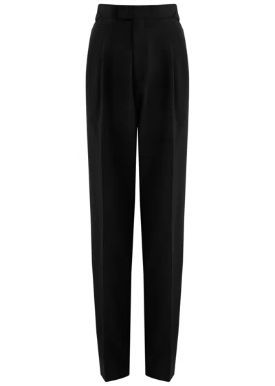 Bettter Truman Tapered Wool-blend Trousers In Black
