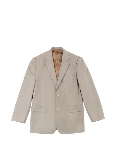 Bettter Upcycled Transformer Blazer In Neutral