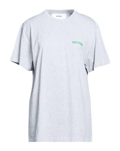 Bettter Woman T-shirt Light Grey Size Xs Organic Cotton In Multi
