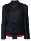 Bettter Notched-lapels Bomber-blazer In Blue