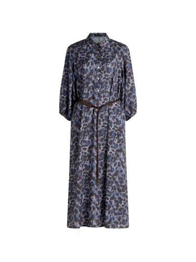 Betty Barclay Belted Maxi Dress In Yellow